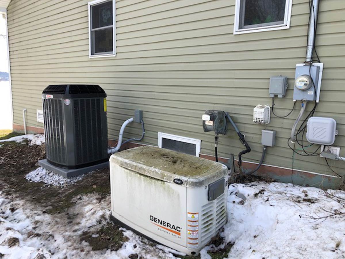 furnace and ac and water heater project after ac exterior