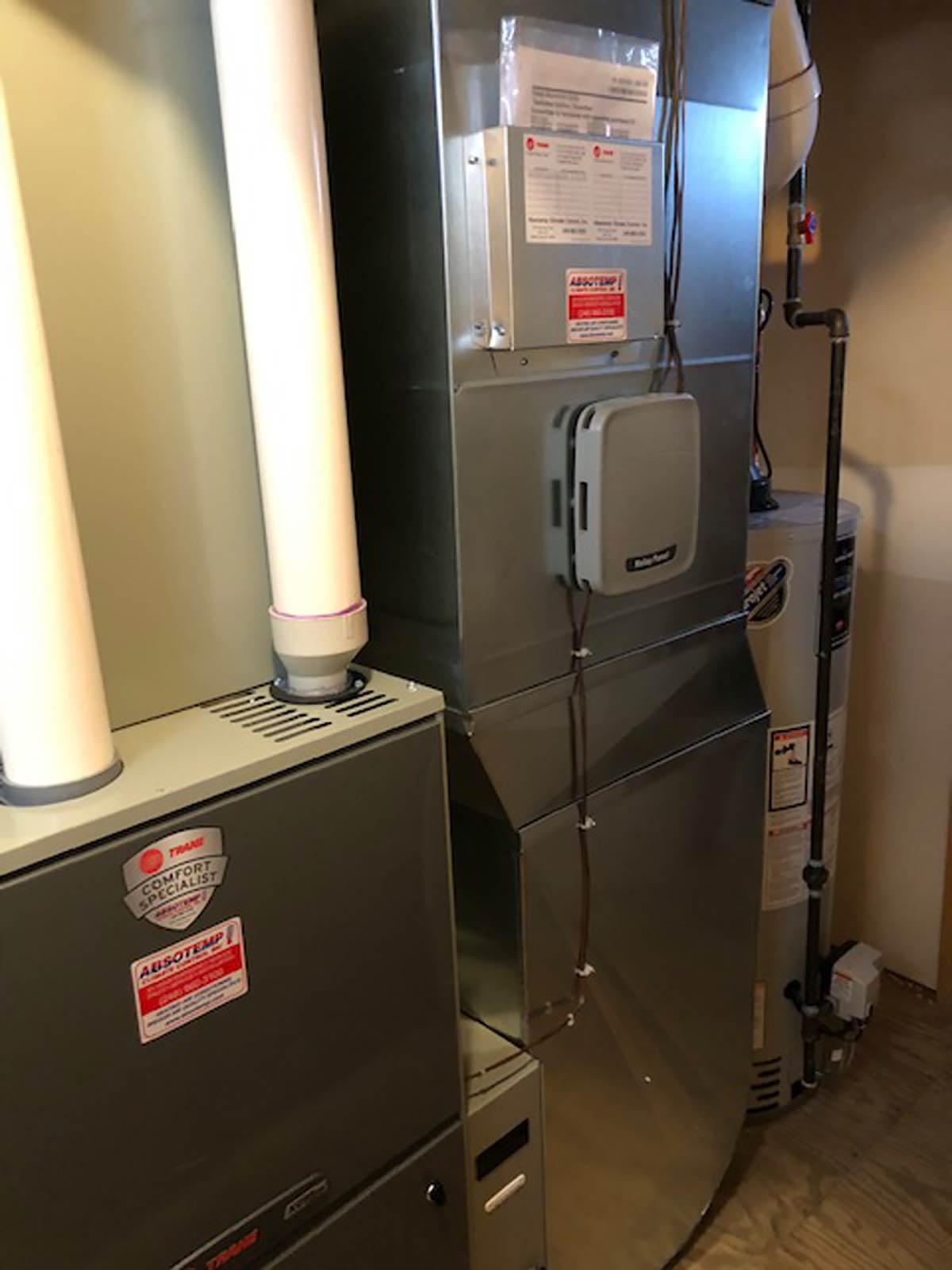 furnace and ac and water heater project after humidifier