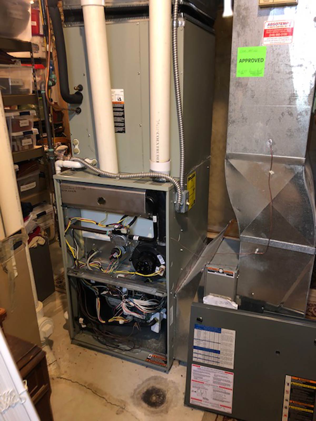 furnace upgrade replacement project before